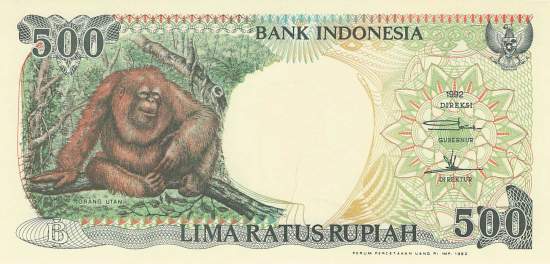 Indonesien 500 Rupiah 1992 p128a